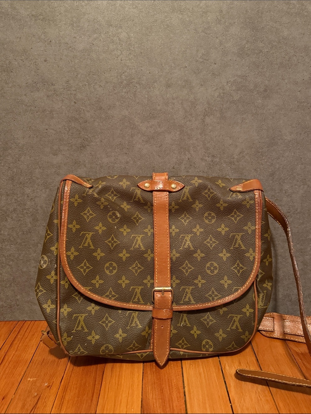 Louis Vuitton Monogram Crossbody in Brown and Tan